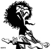 Cartoon: Jimi Hendrix (small) by Xavi dibuixant tagged hendrix,jimi,caricature,cartoon,caricatura,dibujo,drawing,rock,guitar