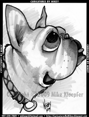 Cartoon: Mikey_MBulldogBoullion (medium) by mikeyzart tagged bulldog,dog,cartoon,caricature,marker