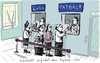 Cartoon: Paybacklohn (small) by kittihawk tagged kittihawk,2015,payback,lohn,karstadt,erfindet,zurückgeben,erstattung,einzelhandel,sanierung,lohnkürzung,entlassungen,sanierungsplan,angestellte,lohnausgabe
