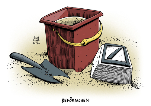 Cartoon: Deutsche Bank Krise Reform (medium) by Schwarwel tagged deutsche,bank,krise,reform,vorstand,karikatur,schwarwel,deutsche,bank,krise,reform,vorstand,karikatur,schwarwel