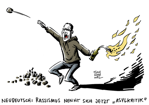 Cartoon: Rechtsextreme Gewalt Asylkritik (medium) by Schwarwel tagged rechtsextreme,gewalt,asylkritik,nazis,nazionalsozialisten,deutsch,rassismus,karikatur,schwarwel,asyl,asylanten,migranten,migration,rechtsextreme,gewalt,asylkritik,nazis,nazionalsozialisten,deutsch,rassismus,karikatur,schwarwel,asyl,asylanten,migranten,migration