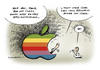Cartoon: Apple Chef Steve Jobs Rücktritt (small) by Schwarwel tagged apple chef steve jobs tim cook rücktritt itunes iphone ipad karikatur schwarwel