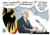 Cartoon: Gauck keine zweite Amtszeit (small) by Schwarwel tagged bundespräsident,gauck,keine,zweite,amtszeit,karikatur,schwarwel