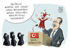 Cartoon: Türkei Verfassungsreferendum (small) by Schwarwel tagged erdogan,türkei,referendum,merkel,diktatur,pressefreiheit,meinungsfreiheit,präsident,verfassungsreferendum,verfassungsreform,präsidialsystem,demokratie,karikatur,schwarwel,verfassungsreferndum,wahl,wahlkommission,beschwerde,beschwerden