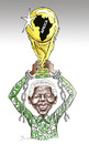 Cartoon: Mandela the real champion .... (small) by javad alizadeh tagged nelson mandela political prisoner world cup champion hero