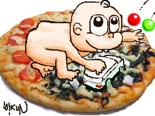 Cartoon: pizza (medium) by coskungole58 tagged pizza
