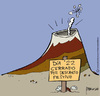 Cartoon: Earth Day (small) by marcosymolduras tagged volcano clouds ash