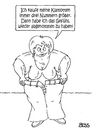 Cartoon: überlistet (small) by besscartoon tagged frau,dick,fett,mode,klamotten,abnehmen,diät,bess,besscartoon