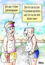 Cartoon: Zehnkämpfer und Triathlet (small) by besscartoon tagged männer,sport,zehnkämpfer,triathlet,dummheit,bess,besscartoon