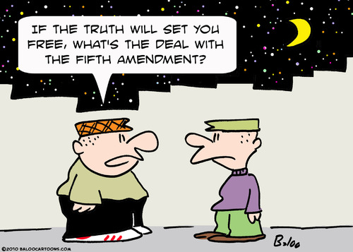 Cartoon: fifth amendment truth make free (medium) by rmay tagged fifth,amendment,truth,make,free