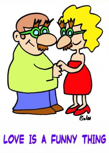 Cartoon: Love is a funny thing (medium) by rmay tagged love,funny,groucho,glasses