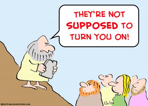 Cartoon: moses supposed turn you on (medium) by rmay tagged moses,supposed,turn,you,on