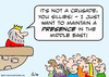 Cartoon: crusade just presence in middle (small) by rmay tagged king,crusade,presence,middle,east