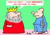 Cartoon: KING EXERCISE TOUCH TOES SERVANT (small) by rmay tagged king,exercise,touch,toes,servants