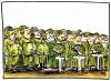 Cartoon: Nachschub (small) by GB tagged krieg frieden konflikt kollateralschaden tod grab beerdigung kriegstote
