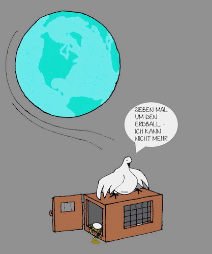 Cartoon: Friedenstaube (medium) by Retlaw tagged um,die,welt