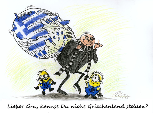 Cartoon: Griechenland (medium) by Mario Schuster tagged griechenland,grexit,mario,schuster,karikatur,cartoon