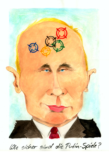 Cartoon: Putins Winterspiele (medium) by Mario Schuster tagged cartoon,karikatur,mario,schuster,putin,sotschi,2014,winter,spiele