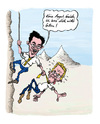 Cartoon: Rösler hält zu Westerwelle (small) by Mario Schuster tagged karikatur,cartoon,mario,schuster,rösler,westerwelle