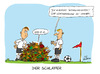 Cartoon: WM-Cartoon Deutschland (small) by Mario Schuster tagged karikatur caricature worldcup wm football soccer fußball