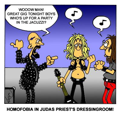 Cartoon: Judas Priest (medium) by Robs tagged judas,priest,metal,cartoon
