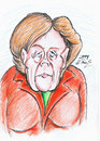 Cartoon: Angela Merkel (small) by DeviantDoodles tagged caricature politics famous chancellor vip