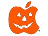 Cartoon: iHalloween (small) by thalasso tagged halloween,apple,pumpkin,kürbis,logo