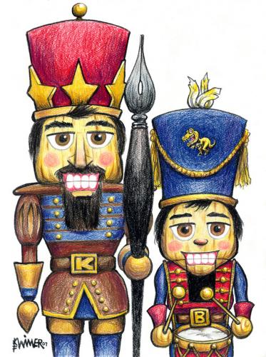 Cartoon: Christmas Card 07 (medium) by karlwimer tagged nutcracker,christmas,xmas,season,holiday