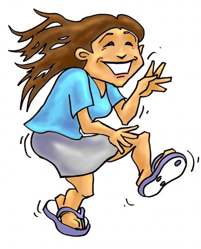 Cartoon: Dancing girl (medium) by karlwimer tagged dancing,girl,fun,cartoon,music