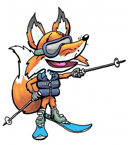 Cartoon: SkiTam Fox (medium) by karlwimer tagged ski,skiing,fox,skitam