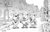 Cartoon: Caption Contest Mardi Gras Pigs (small) by karlwimer tagged three,little,pigs,mardi,gras,new,orleans,party,bourbon,street,fun