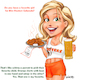 Cartoon: Hooters Girl Contest Toon (small) by karlwimer tagged restaurant,hooters,girl,waitress,food,beer