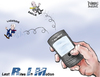 Cartoon: Last Rites in Motion (small) by karlwimer tagged blackberry,rim,basilie,lazaridis,technology,business,smartphone