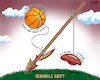Cartoon: Seminole Sports Shift (small) by karlwimer tagged sports,american,football,college,florida,state,university,seminoles,basketball