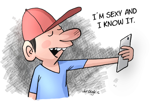 Cartoon: Selfie (medium) by droigks tagged selfie,narzissmus,sexy,selbstbewusstsein,ego,egozentrik,handy,selbstporträt,droigks,fotografie,trend,selfie,narzissmus,sexy,selbstbewusstsein,ego,egozentrik,handy,selbstporträt,droigks,fotografie,trend