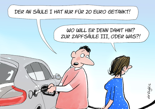 Cartoon: Spritpreis (medium) by droigks tagged spritpreis,benzinpreis,dieselkosten,zapfsäule,inflation,ölpreis,rohöl,co2,steuer,tanken,teuerung,abzocke,krieg,transportkosten,pendler,kostenexplosion,autofahrer,mineralölsteuer,raffinerie,verbraucher,energiekrise,spritpreis,benzinpreis,dieselkosten,zapfsäule,inflation,ölpreis,rohöl,co2,steuer,tanken,teuerung,abzocke,krieg,transportkosten,pendler,kostenexplosion,autofahrer,mineralölsteuer,raffinerie,verbraucher,energiekrise
