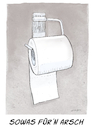Cartoon: Klopapier (small) by droigks tagged toilettenpapier,klopapier,wc,papier,klosettpapier,tissue,hygienepapier,rollen,3lagig,4lagig,recycling,weich,günstig,großpackung,haushaltspapier,passgenau,droigks,reinigung