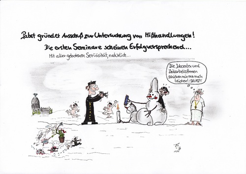 Cartoon: Gott be - verhüte (medium) by Tom13thecat tagged pabst