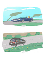 Cartoon: as time goes by (small) by darkplanet tagged family,father,life,as,time,goes,by,racing,hero,car,single