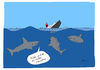 Cartoon: Junk Food (small) by darkplanet tagged haie,titanic,untergang,schiff,ozean,meer