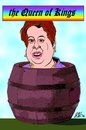 Cartoon: Kagan Queen of Kings (small) by Tzod Earf tagged president,obama,elena,kagan,kevin,james,king,of,queens,caricature
