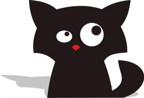 Cartoon: Black Cat 02 (medium) by Miaaudote tagged cat,black,kitty,miaaudote,palmas,tocantins,brasil,pet,gato,vira,lata,adote,adocao,animals