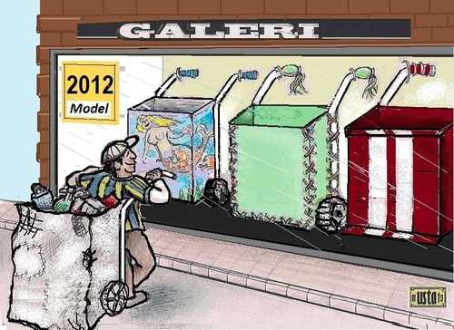 Cartoon: 2012 modeller showroomlarda... (medium) by mussaygin tagged vehicles,collection,garbage,custom,2012