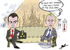 Cartoon: Hot summer in Moscow (small) by Ballner tagged putin medvedev russia