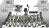 Cartoon: Welcome home! (small) by Ballner tagged obama,iraq,afghanistan