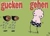 Cartoon: gucken gehen (small) by XombieLarry tagged augen