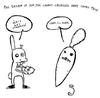 Cartoon: karottenhochzeit (small) by XombieLarry tagged hare,carrot,wedding