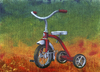 Cartoon: I Remember You (small) by birdbee tagged tricycle trike painting acrylics canvas
