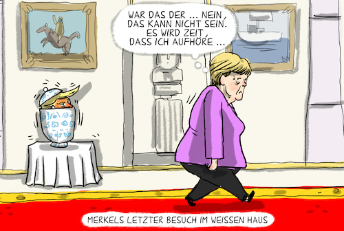 Merkels letzter USA Besuch