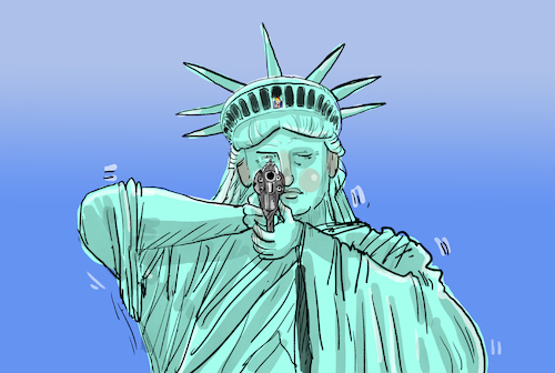 Cartoon: Trump bewaffnet Nationalgarde (medium) by leopold maurer tagged trump,waffen,nationalgarde,washington,autokrat,diktatur,demokratie,präsident,demokraten,republikaner,freiheitsstatue,waffe,ziel,leopold,maurer,cartoon,karikatur,trump,waffen,nationalgarde,washington,autokrat,diktatur,demokratie,präsident,demokraten,republikaner,freiheitsstatue,waffe,ziel,leopold,maurer,cartoon,karikatur